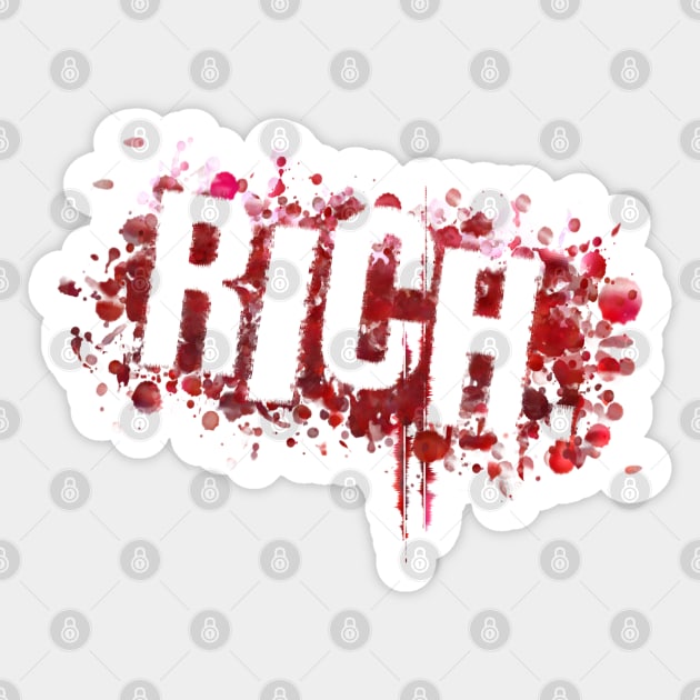 Rich Sticker by stefy